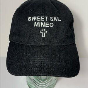 Black Embroidered Baseball Cap